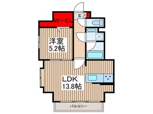 クレストソシアの物件間取画像